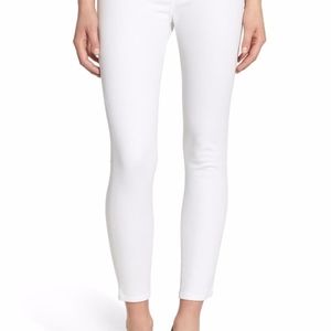 Cropped White Skinny Jeans